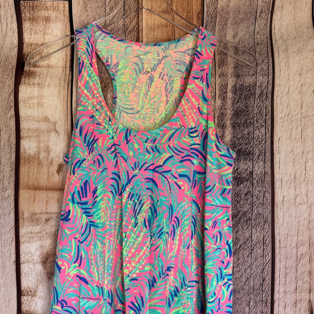 Lilly Pulitzer Evangelia Coco Breeze Dress Tropical Coastal Preppy Coastal Small - Picture 3 of 8